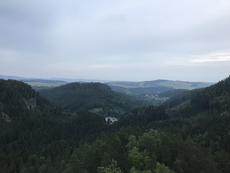 Uitzicht in de buurt van Adršpach